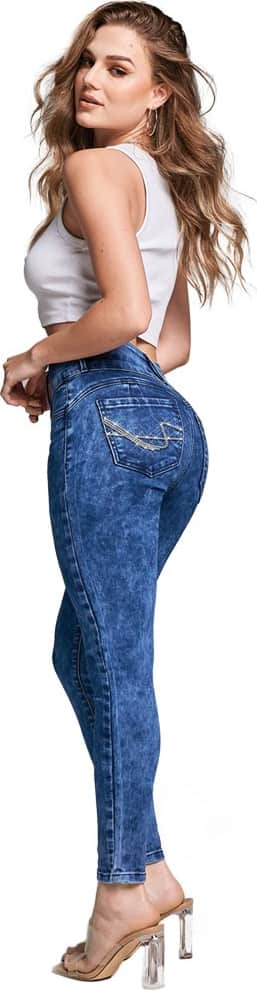 JEANS SÚPER SKINNY CINTURA ALTA