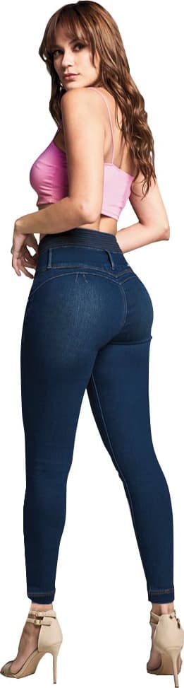 JEANS SUPER SKINNY CINTURA ALTA