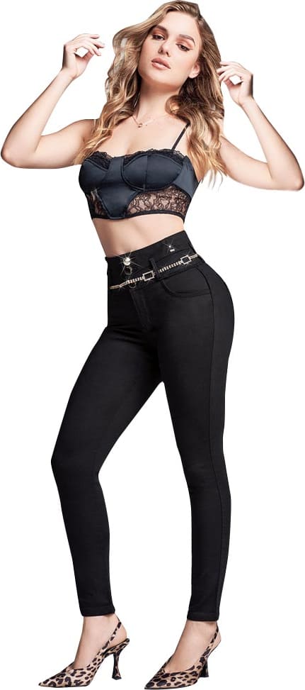 JEANS SUPER SKINNY CINTURA ALTA