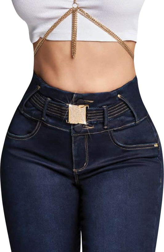 JEANS SUPER SKINNY CINTURA ALTA