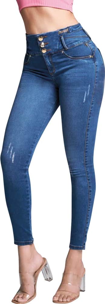 JEANS SUPER SKINNY CINTURA ALTA