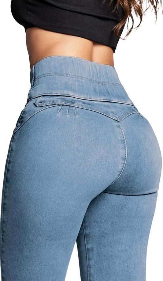 JEANS SUPER SKINNY CINTURA ALTA