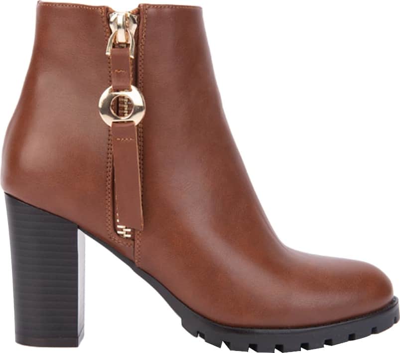 BOTA VESTIR PU PLATAFORMA TRACK CON CIERRE