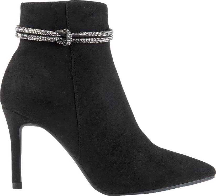 BOTA VESTIR ANTE DETALLE DE PEDRERÍA TACÓN DELGADO