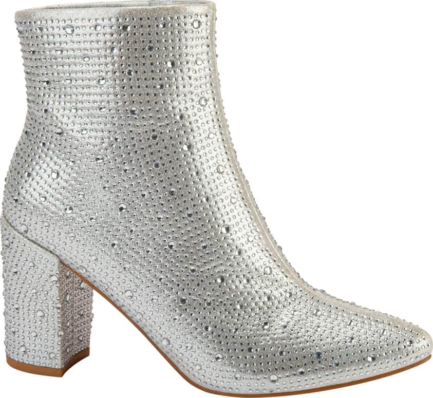 BOTA VESTIR ANTE CON PEDRERIA TACON ANCHO PUNTAL