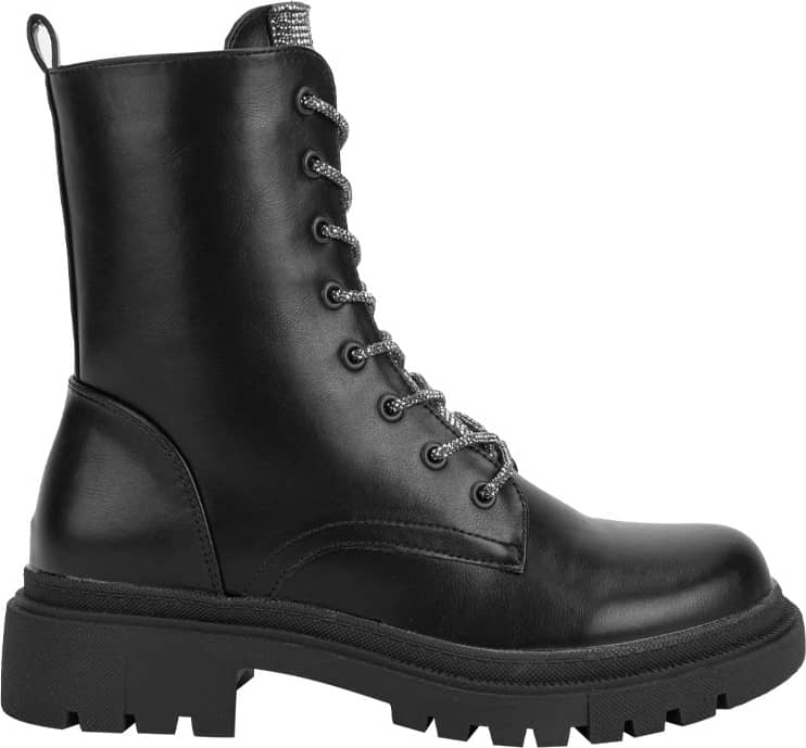 BOTA MILITAR PU DE SUELA TRACK CON PEDRERIA