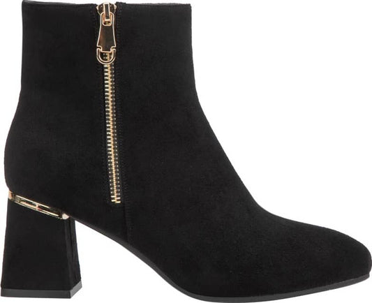 BOTA VESTIR ANTE CON CIERRE PLACA EN TALÓN