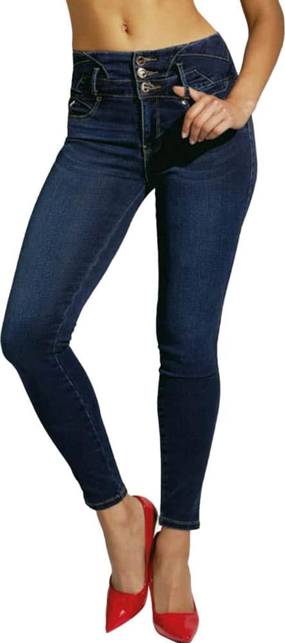 JEANS SUPER SKINNY CINTURA ALTA