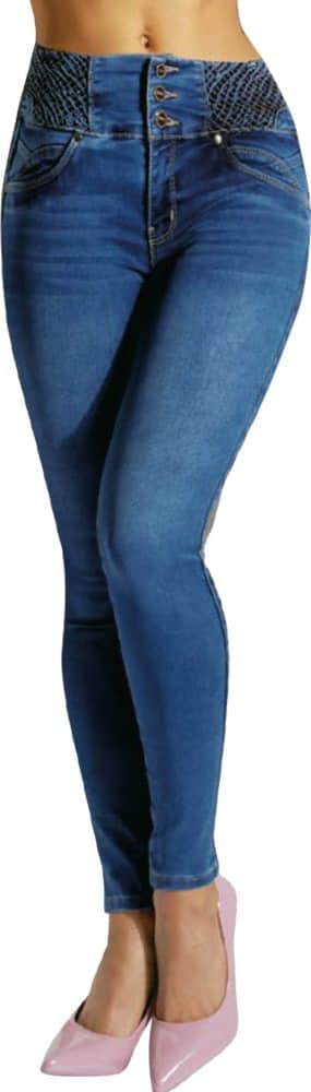 JEANS SUPER SKINNY CINTURA ALTA