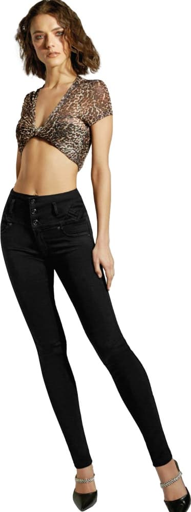 JEANS SUPER SKINNY CINTURA ALTA