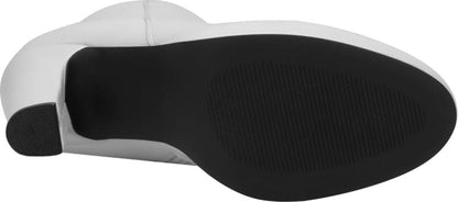 BOTA VESTIR PU PLATAFORMA CON TACÓN FORRADO