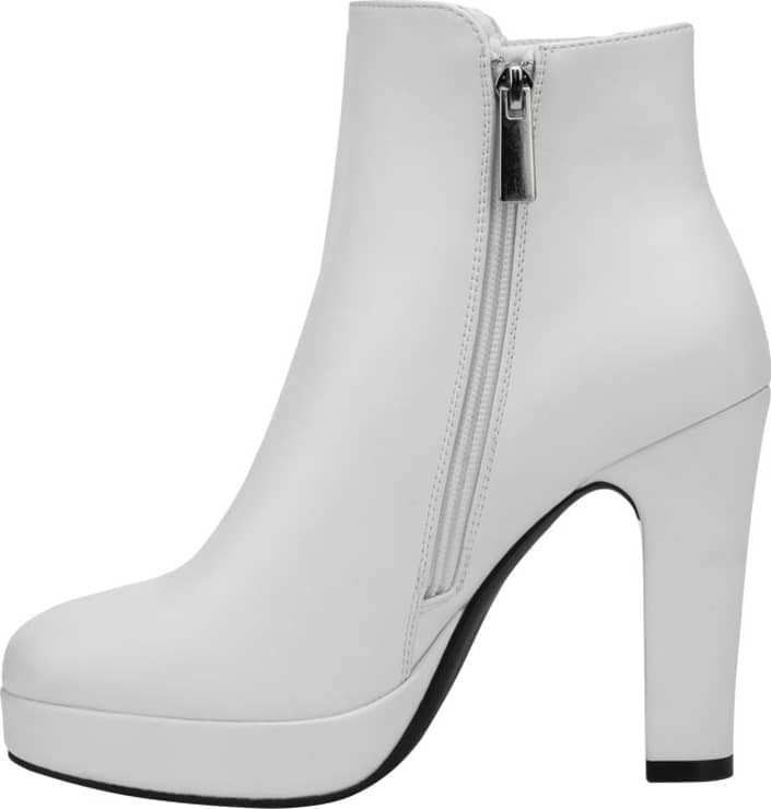 BOTA VESTIR PU PLATAFORMA CON TACÓN FORRADO