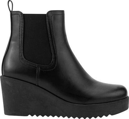 BOTA CASUAL PU PLATAFORMA CON ELÁSTICO