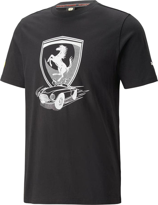 PLAYERA MOTORSPORT FERRARI RACE BIG SHIELD TONAL