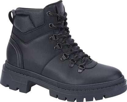 BOTA HIKER PU CORDONES TACÓN SUELA TRACK