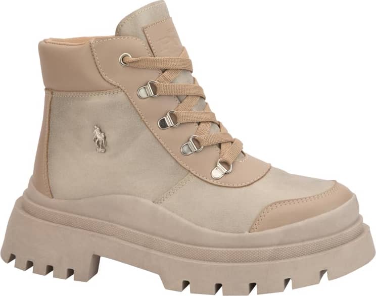 BOTA HIKER PLATINA CON AGUJETA