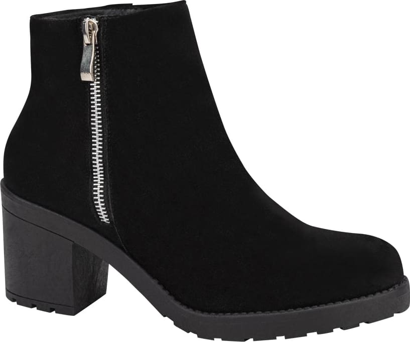 BOTA CASUAL TIPO GAMUZA CON CIERRE