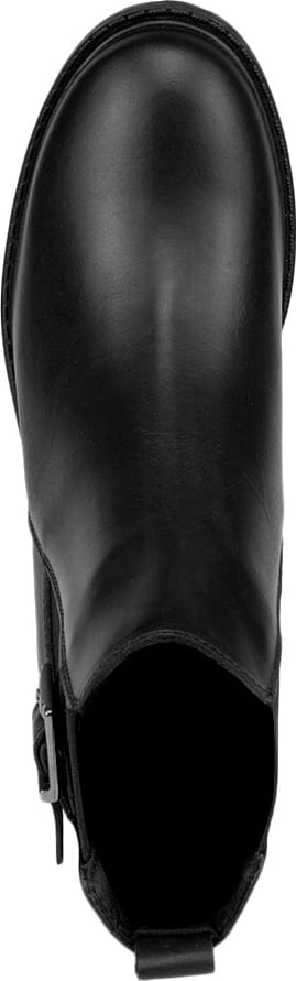 BOTA CASUAL PIEL VACUNO TACÓN CON ELÁSTICO Y HEBILLA