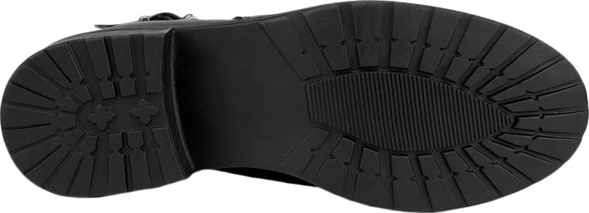 BOTA CASUAL PIEL VACUNO TACÓN CON ELÁSTICO Y HEBILLA