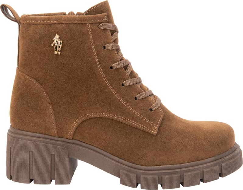 BOTA MILITAR TIPO GAMUZA CON CORDONES Y CREMALLERA LATERAL SUEL