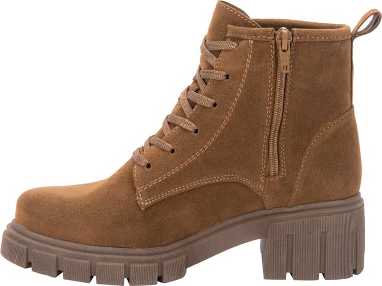 BOTA MILITAR TIPO GAMUZA CON CORDONES Y CREMALLERA LATERAL SUEL