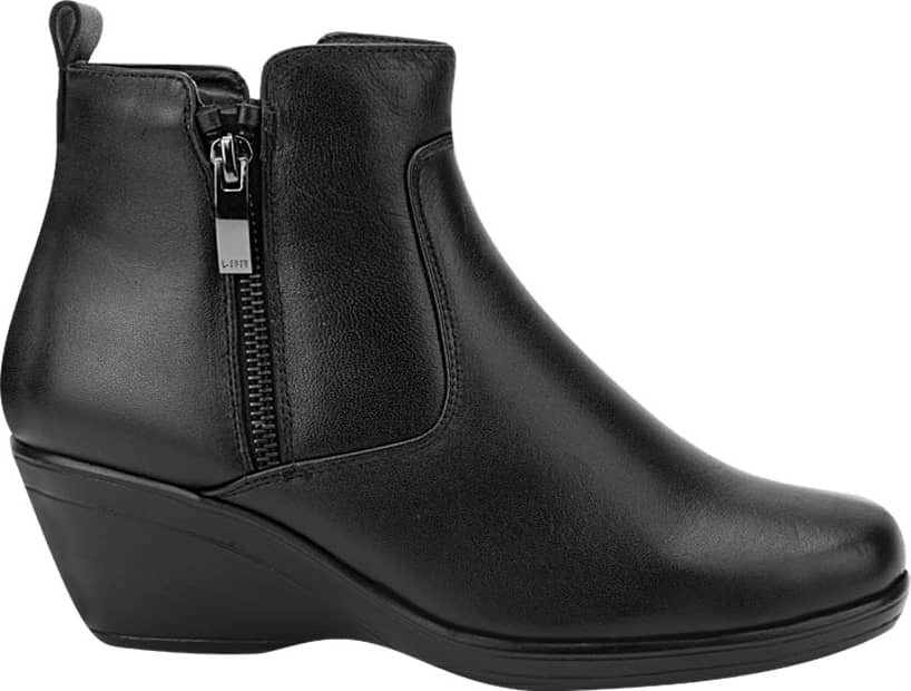 BOTA CONFORT PIEL VACUNO CUÑA CON CIERRE METÁLICO