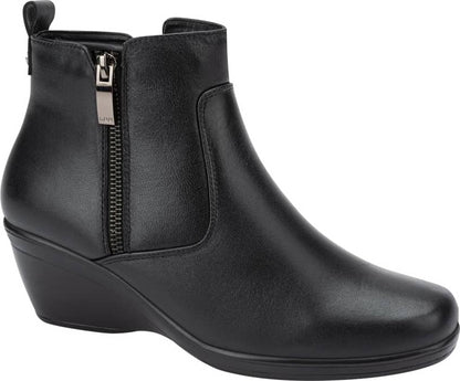 BOTA CONFORT PIEL VACUNO CUÑA CON CIERRE METÁLICO