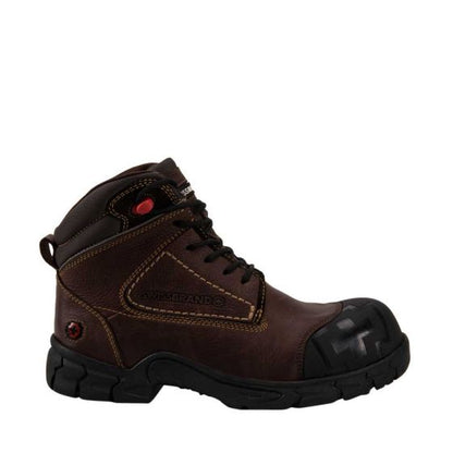 Botas Industriales de Seguridad Café Hombre Swiss Brand  0701