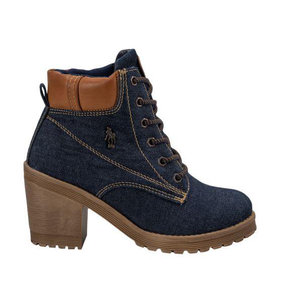 Botines estilo Heavy Azules para Mujer Hpc Polo 5252 - Conceptos