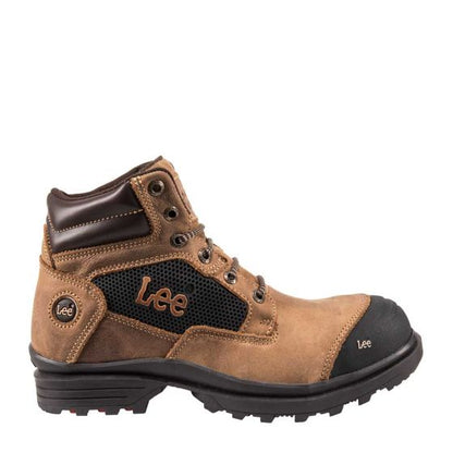 Brown Industrial Safety Boots for Men Lee 1403