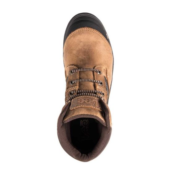 Brown Industrial Safety Boots for Men Lee 1403