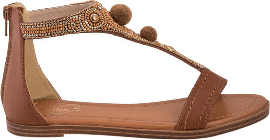 Casual Sandalia Pink By Price Shoes 3536