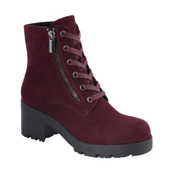 Wine Military Style Boots TIERRA BENDITA 0435