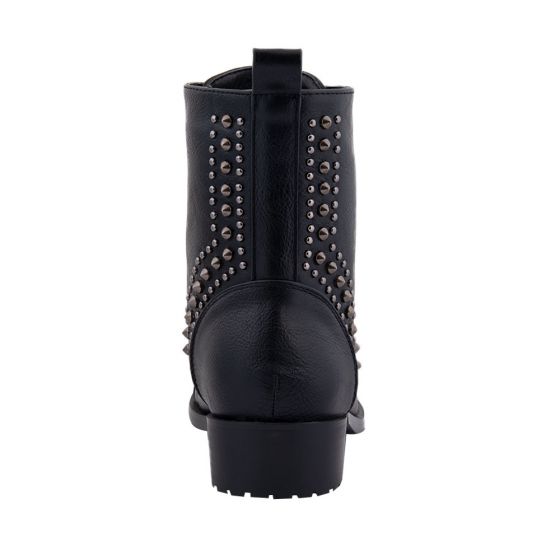 Black Military Style Heavy Boots TIERRA BENDITA S765