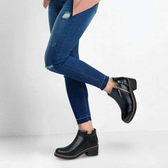 Botas Casuales Negras Mujer Tierra Bendita 8201