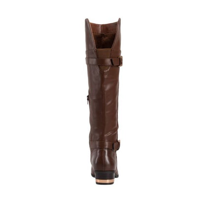 Long Brown Leather Riding Boots TIERRA BENDITA 2723