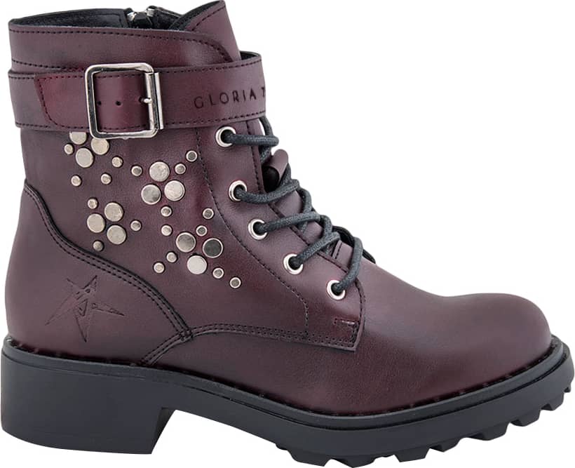 Bota tenis casual urbano dama vino Gloria Trevi modelo 03KP