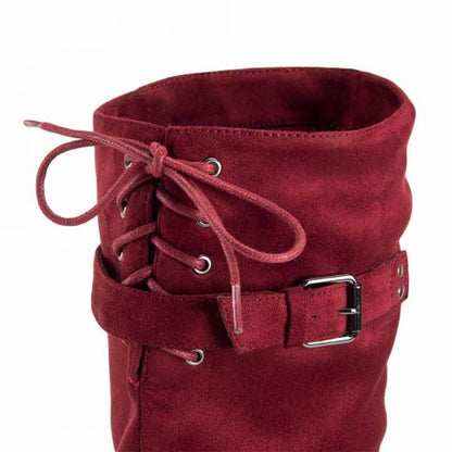 Long Red Riding Boots TIERRA BENDITA 5008