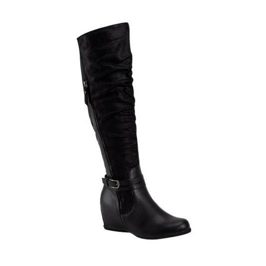 Black Casual Long Boots TIERRA BENDITA DELUXE 0065