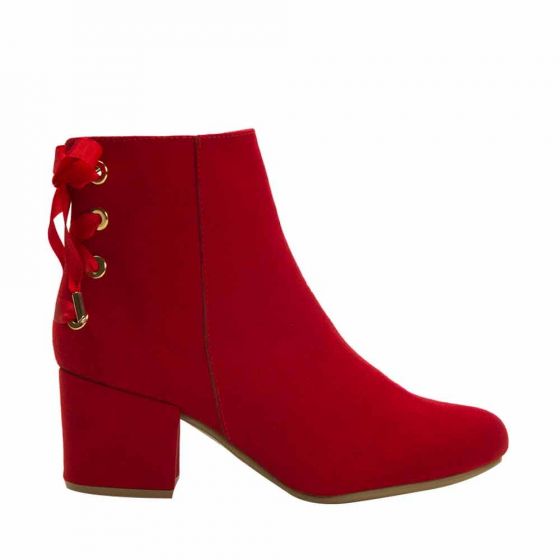 Botas cortas rojas discount mujer