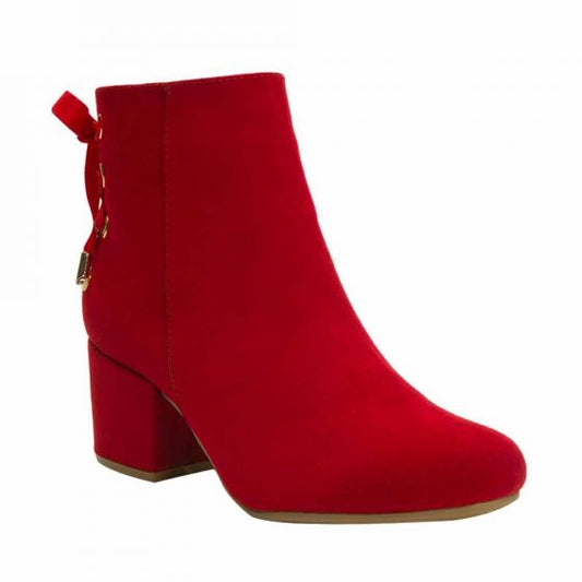 Short red dress boots YAELI 9414