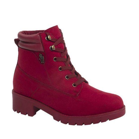 Botas Hiker de Montaña  Rojos para Mujer Hpc Polo 713 - Conceptos