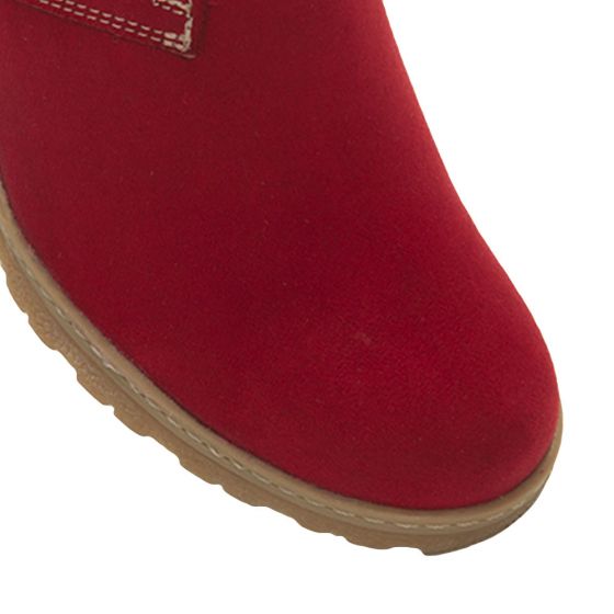 Red Casual Short Boots VI LINE 722