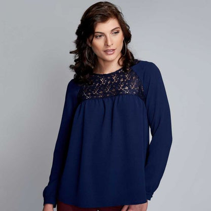 Yaeli Fashion brand long sleeve casual blouse for women 