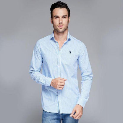 Camisa Formal Azul para Hombre Hpc Polo HC01 - Conceptos