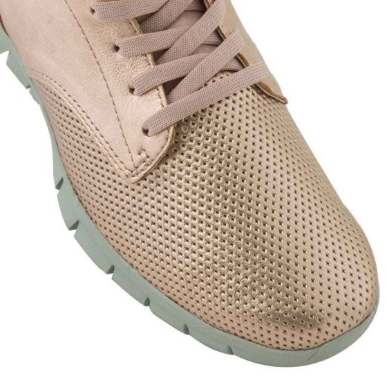 Hiker Caterpillar boots for women model Crush 0643 Color Pink