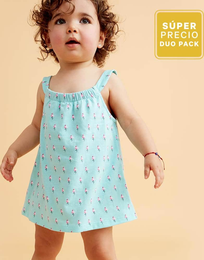 Kit Ropa Casual Vestido Pink Baby By Price Shoes 8264