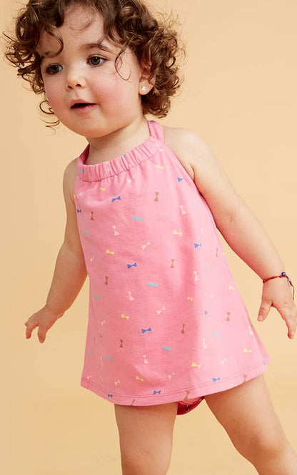 Kit Ropa Casual Vestido Pink Baby By Price Shoes 8264