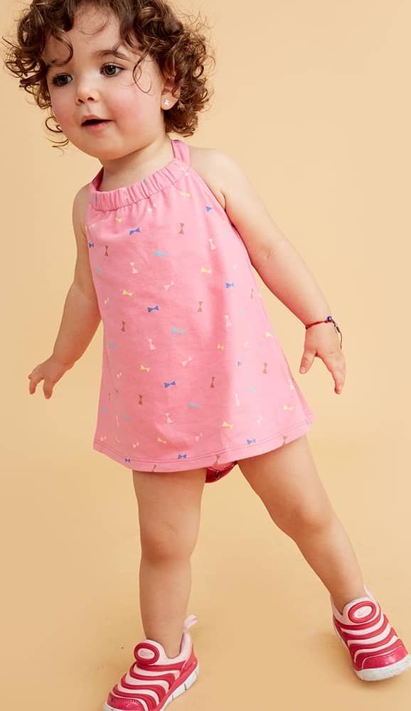 Kit Ropa Casual Vestido Pink Baby By Price Shoes 8264