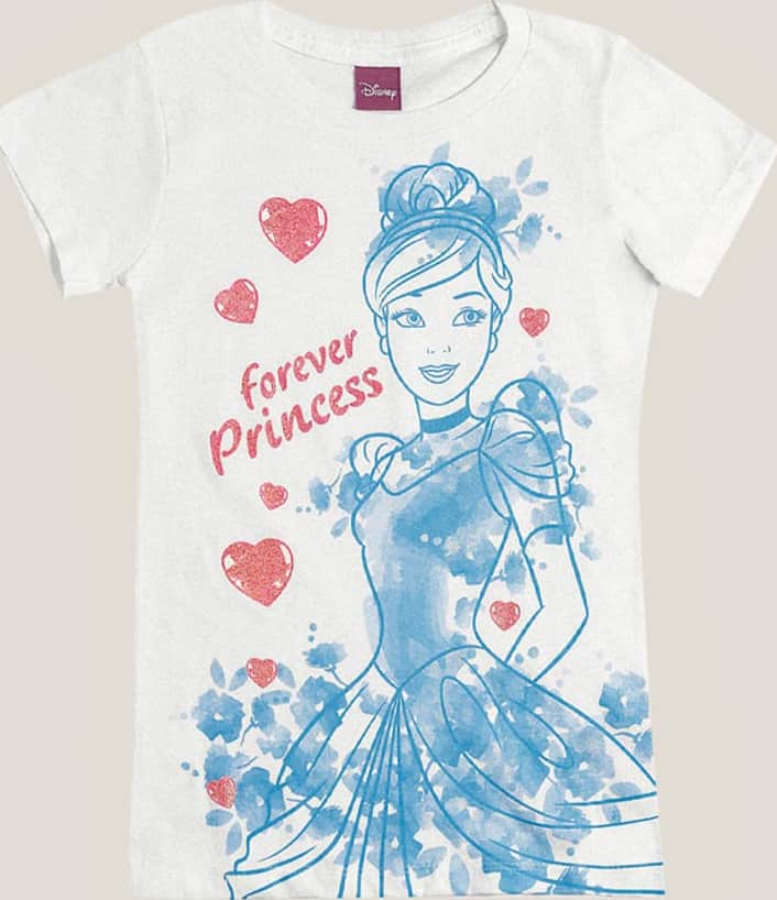ROPA CASUAL PLAYERA PRINCESAS 7294